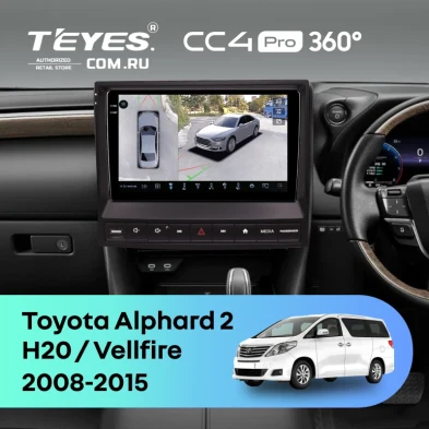 Штатная магнитола Teyes CC4 Pro 360 12/256 Toyota Vellfire (2008-2015) F3