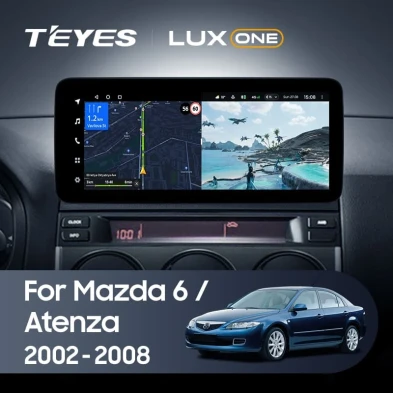 Штатная магнитола Teyes LUX ONE 6/128 Mazda Atenza (2002-2008) Правый руль