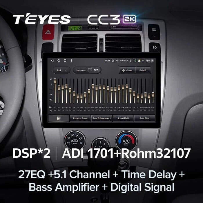 Штатная магнитола Teyes CC3 2K 4/32 Hyundai Tucson 1 (2004-2009) F1 (11")