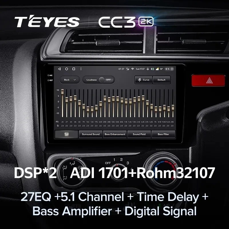 Штатная магнитола Teyes CC3 2K 6/128 Honda Fit 3 GP GK (2013-2020) Тип-A Правый руль