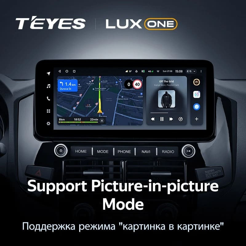 Штатная магнитола Teyes LUX ONE 360 6/128 Mitsubishi Pajero 4 V80 V90 (2006-2024) Тип-B