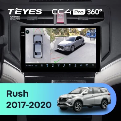 Штатная магнитола Teyes CC4 Pro 360 8/128 Toyota Rush (2017-2020)