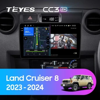 Штатная магнитола Teyes CC3 2K 4/64 Toyota Land Cruiser 8 J70 70 (2023-2024)