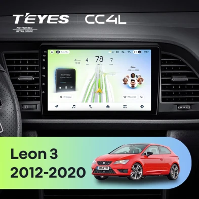 Штатная магнитола Teyes CC4L 6/64 Seat Leon 3 (2012-2020) F3