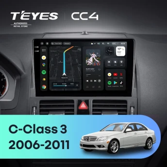 Штатная магнитола Teyes CC4 6/64 Mercedes-Benz C-Class 3 W204 S204 (2006-2011)