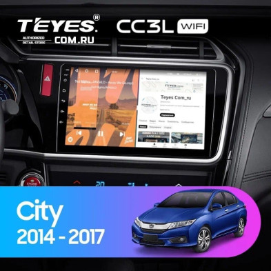 Штатная магнитола Teyes CC3L WiFi 2/32 Honda City (2014-2017) Тип-A