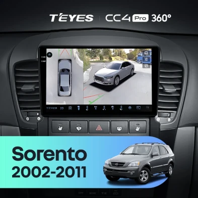 Штатная магнитола Teyes CC4 Pro 360 8/128 Kia Sorento BL (2002-2011)