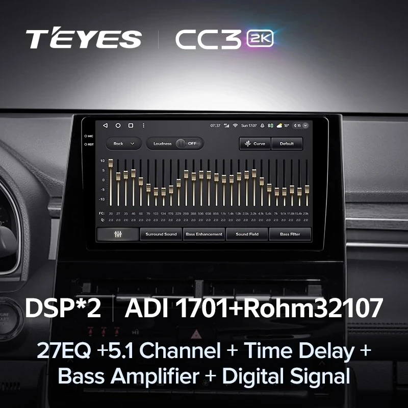 Штатная магнитола Teyes CC3 2K 4/64 Toyota Avalon V XX50 (2022-2023)