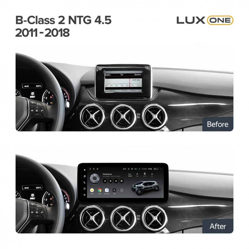 Штатная магнитола Teyes LUX ONE 6/128 Mercedes-Benz B-Class 2 T246 T242 W246 (NTG 4.5) (2011-2018)