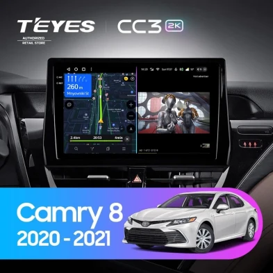 Штатная магнитола Teyes CC3 2K 4/32 Toyota Camry 8 XV 70 (2020-2021)