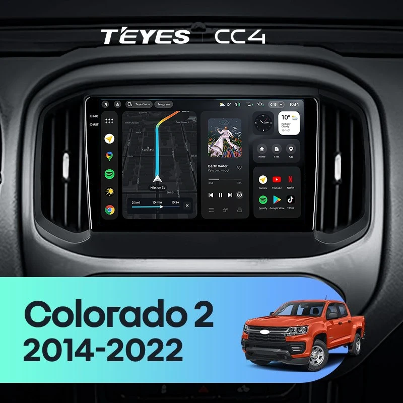 Штатная магнитола Teyes CC4 6/64 Chevrolet Colorado 2 (2014-2022)