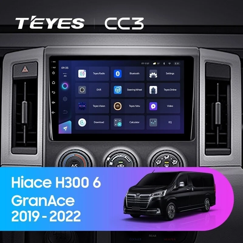 Штатная магнитола Teyes CC3 4/32 Toyota Hiace H300 VI (2019-2022) Тип-A