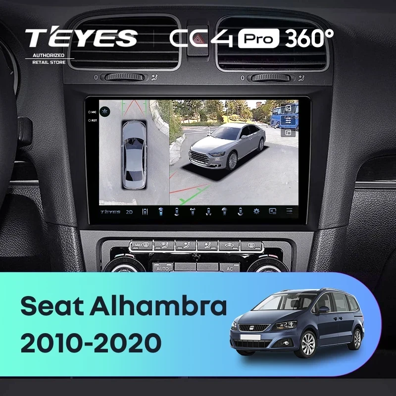 Штатная магнитола Teyes CC4 Pro 360 8/128 Seat Alhambra (2010-2020)