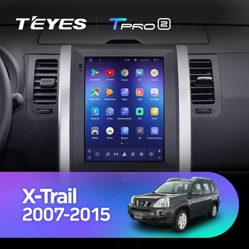 Штатная магнитола Tesla style Teyes TPRO 2 3/32 Nissan X-Trail (2007-2015) F1