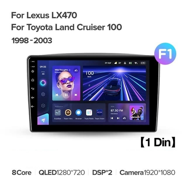 Штатная магнитола Teyes CC3L 4/64 Toyota Land Cruiser 100 (1998-2003) F1