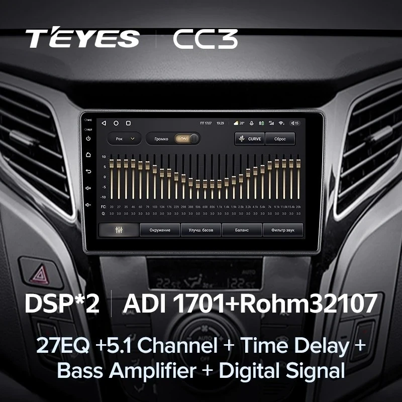 Штатная магнитола Teyes CC3 4/32 Hyundai i40 (2011-2019)