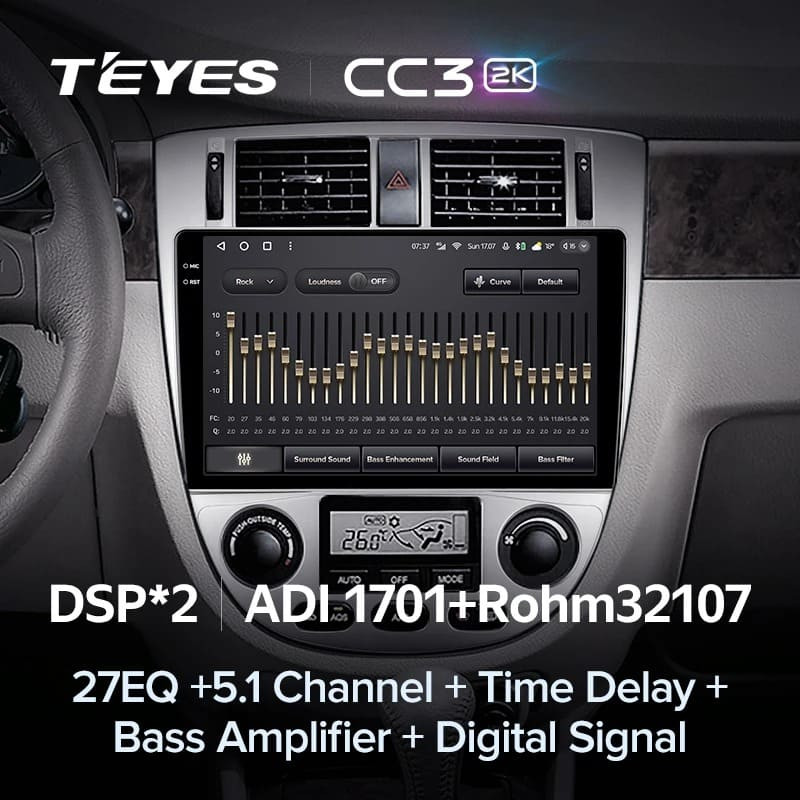 Штатная магнитола Teyes CC3 2K 360 6/128 Chevrolet Lacetti J200 (2004-2013) F2