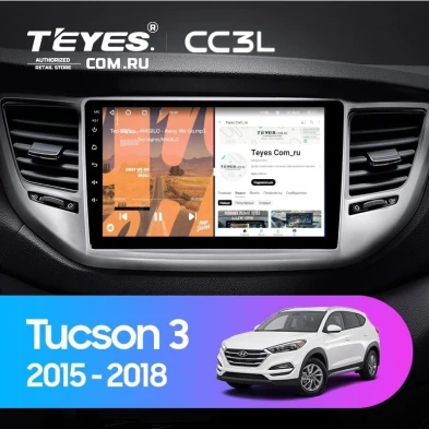 Штатная магнитола Teyes CC3L 4/32 Hyundai Tucson 3 (2015-2018) Тип-B