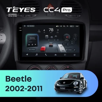 Штатная магнитола Teyes CC4 Pro 8/128 Volkswagen Beetle A4 (2002-2011)