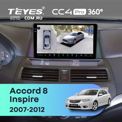 Штатная магнитола Teyes CC4 Pro 360 12/256 Honda Inspire (2007-2012)
