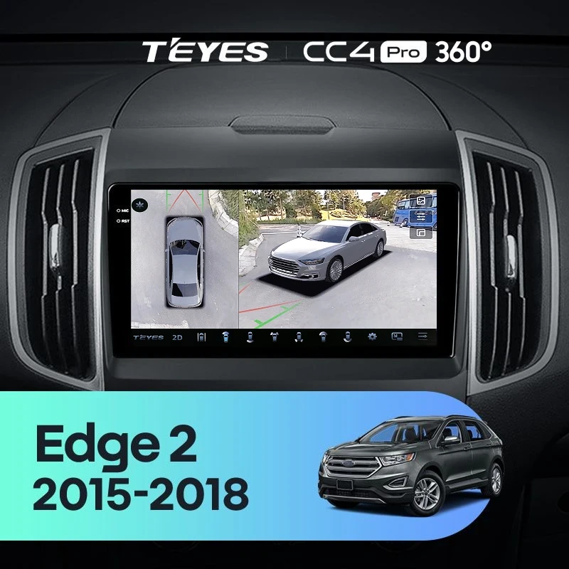 Штатная магнитола Teyes CC4 Pro 360 12/256 Ford Edge 2 (2015-2018) F2