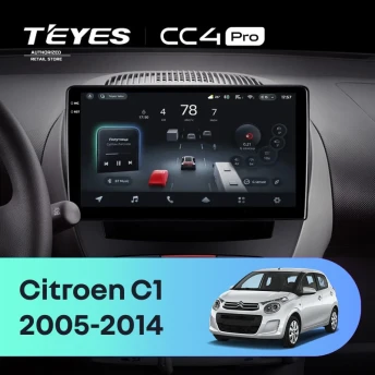 Штатная магнитола Teyes CC4 Pro 8/128 Citroen C1 (2005-2014)