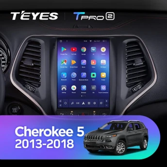 Штатная магнитола Tesla style Teyes TPRO 2 4/64 Jeep Cherokee 5 KL (2013-2018)