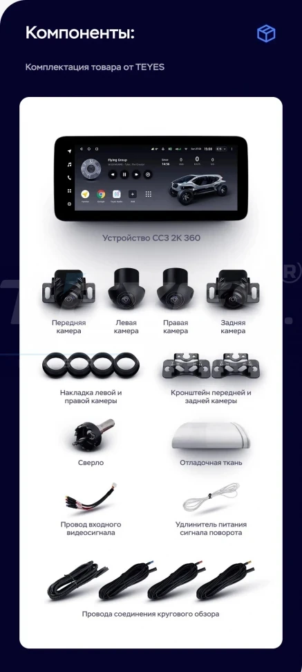 Штатная магнитола Teyes LUX ONE 360 6/128 Chevrolet Tracker 4 (2019-2023) Тип-A