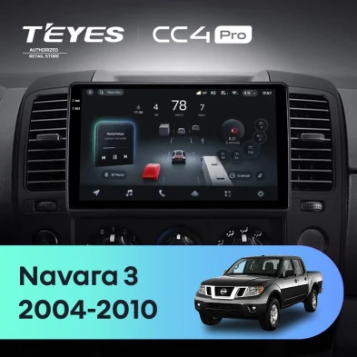 Штатная магнитола Teyes CC4 Pro 12/256 Nissan Navara 3 D40 (2004-2010) F2
