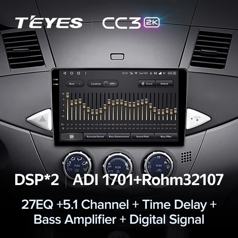Штатная магнитола Teyes CC3 2K 6/128 Mitsubishi Zinger (2005-2014)