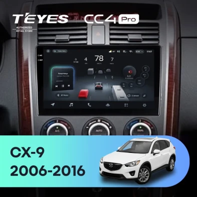 Штатная магнитола Teyes CC4 Pro 8/128 Mazda CX-9 TB (2006-2016)
