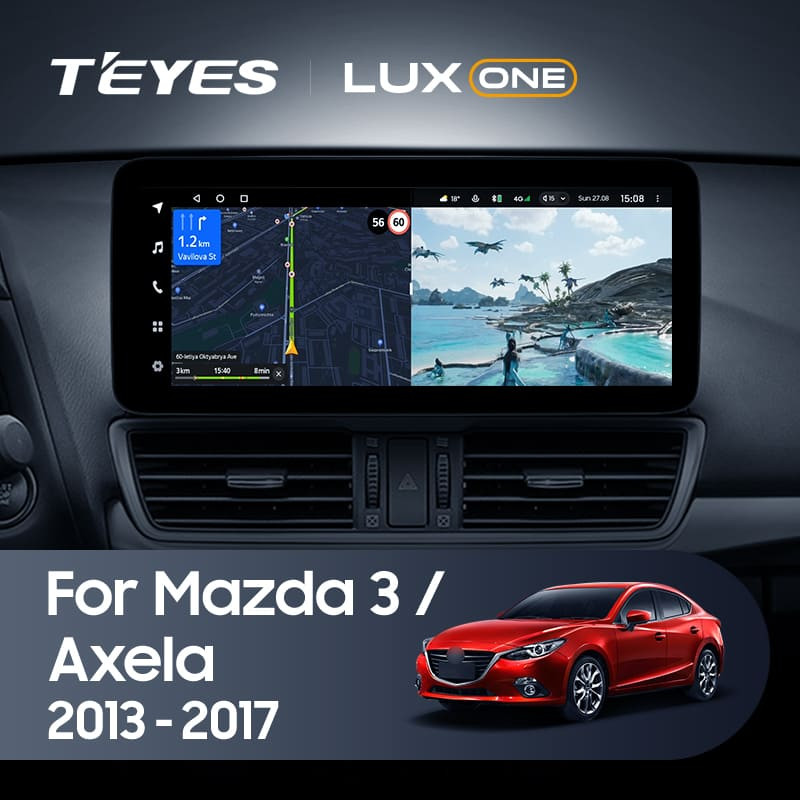 Штатная магнитола Teyes LUX ONE 4/64 Mazda Axela 3 (2013-2017) Тип-B Правый руль