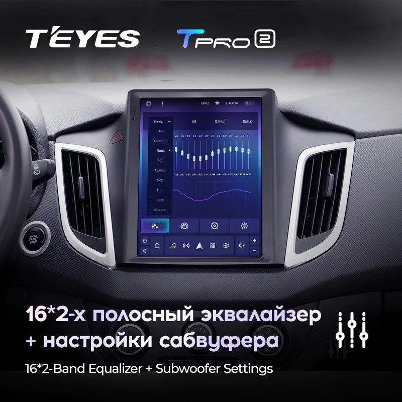 Штатная магнитола Tesla style Teyes TPRO 2 4/64 Hyundai Creta (2015-2019)