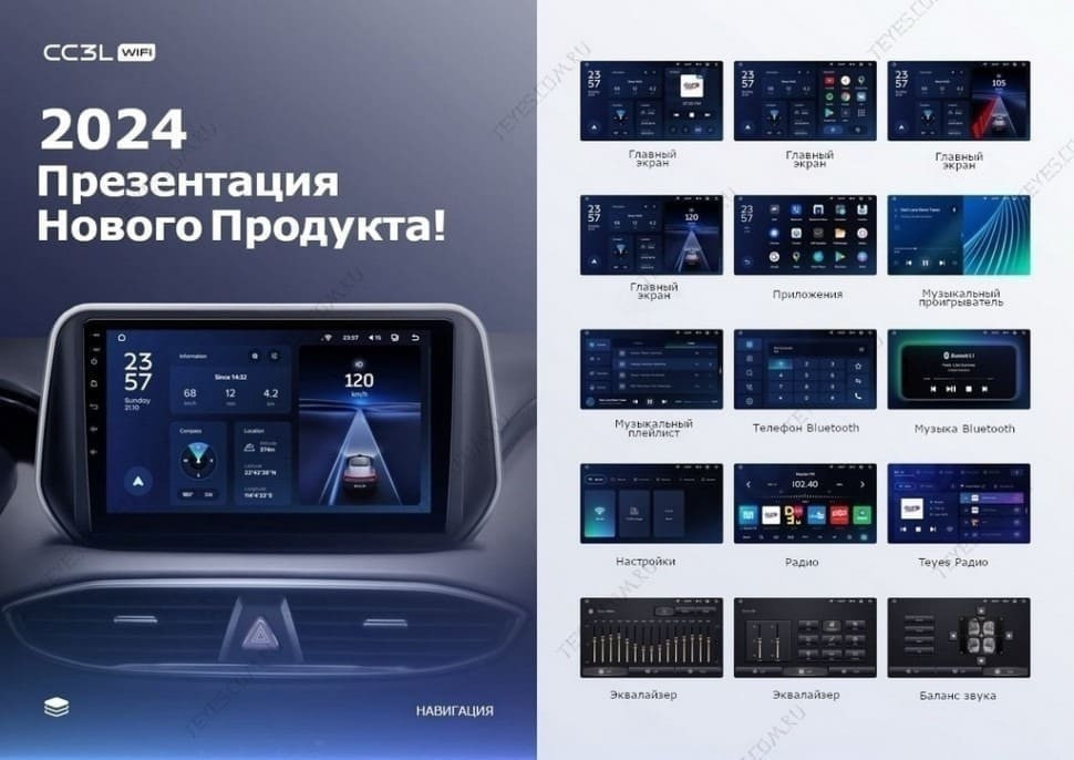 Штатная магнитола Teyes CC3L WiFi 2/32 Seat Altea (2004-2015)
