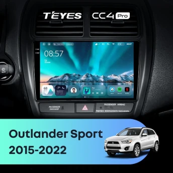 Штатная магнитола Teyes CC4 Pro 8/128 Mitsubishi Outlander Sport (2015-2026) Тип-B