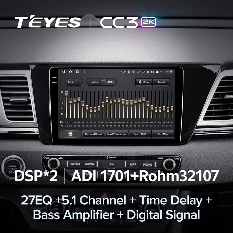 Штатная магнитола Teyes CC3 2K 4/64 Kia Niro DE (2016-2019)