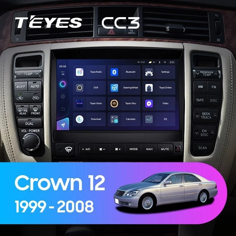Штатная магнитола Teyes CC3 4/32 Toyota Crown 12 S180 (1999-2008)