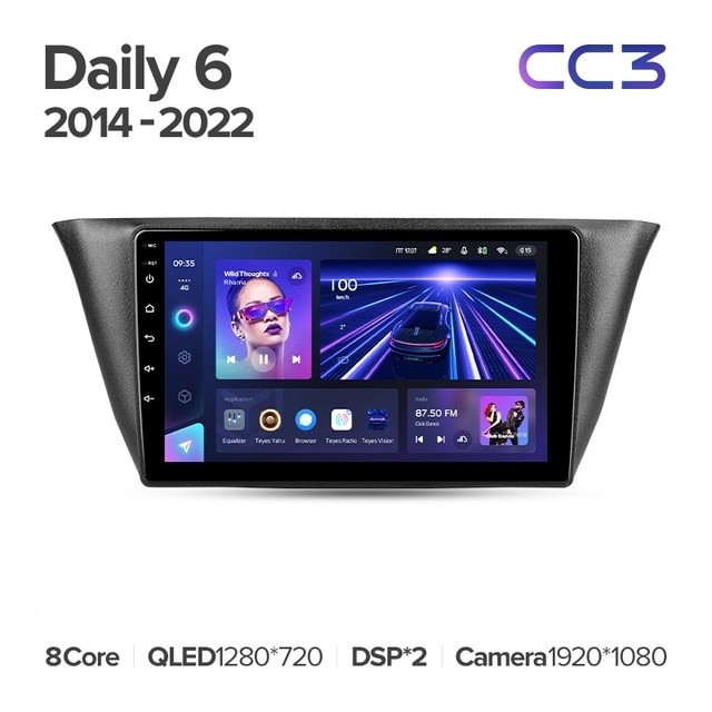 Штатная магнитола Teyes CC3L 4/64 Iveco Daily 6 (2014-2022)