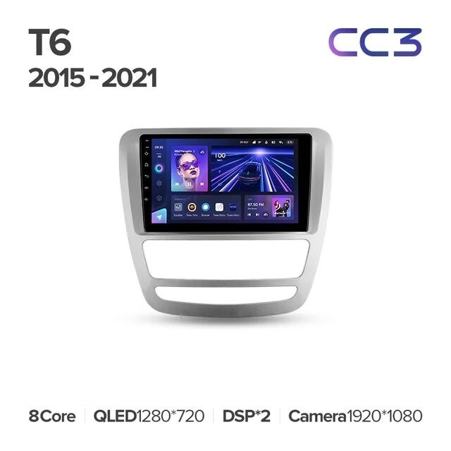 Штатная магнитола Teyes CC3L 4/64 JAC T6 (2015-2021)