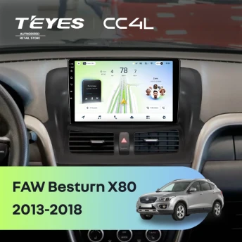Штатная магнитола Teyes CC4L 6/64 FAW Besturn X80 (2013-2018) F1