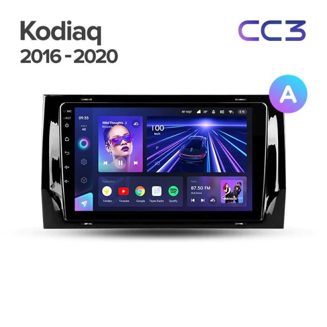 Штатная магнитола Teyes CC3 4/64 Skoda Kodiaq (2016-2021) Тип-A