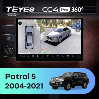 Штатная магнитола Teyes CC4 Pro 360 8/128 Nissan Patrol V 5 Y61 (2004-2021) F3 (11")
